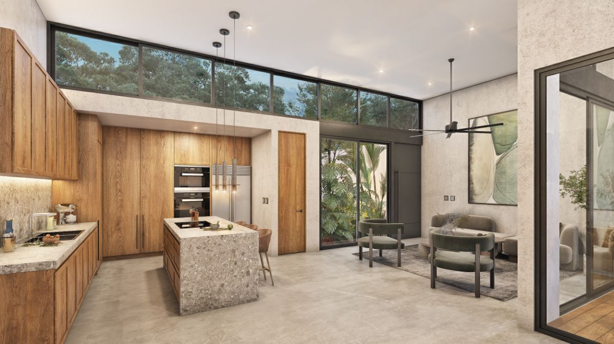 5 of 8: Sala y Cocina