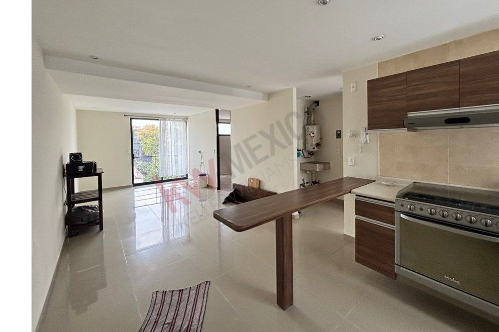 cocina con estancia