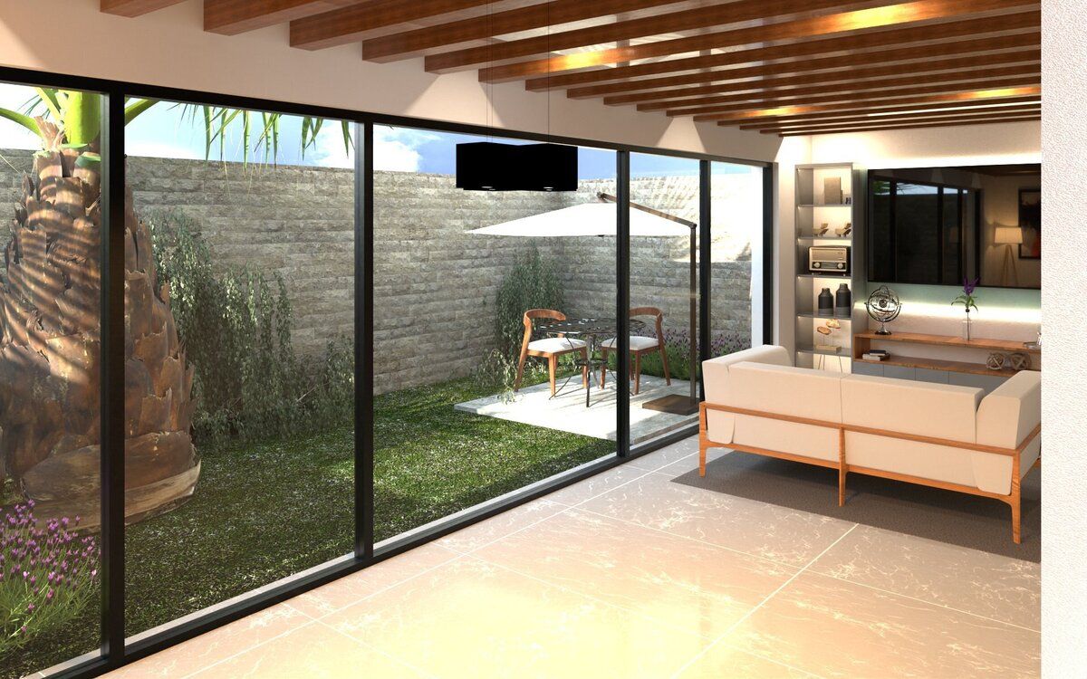 4 de 14: saon uso multiples con acceso a jardin