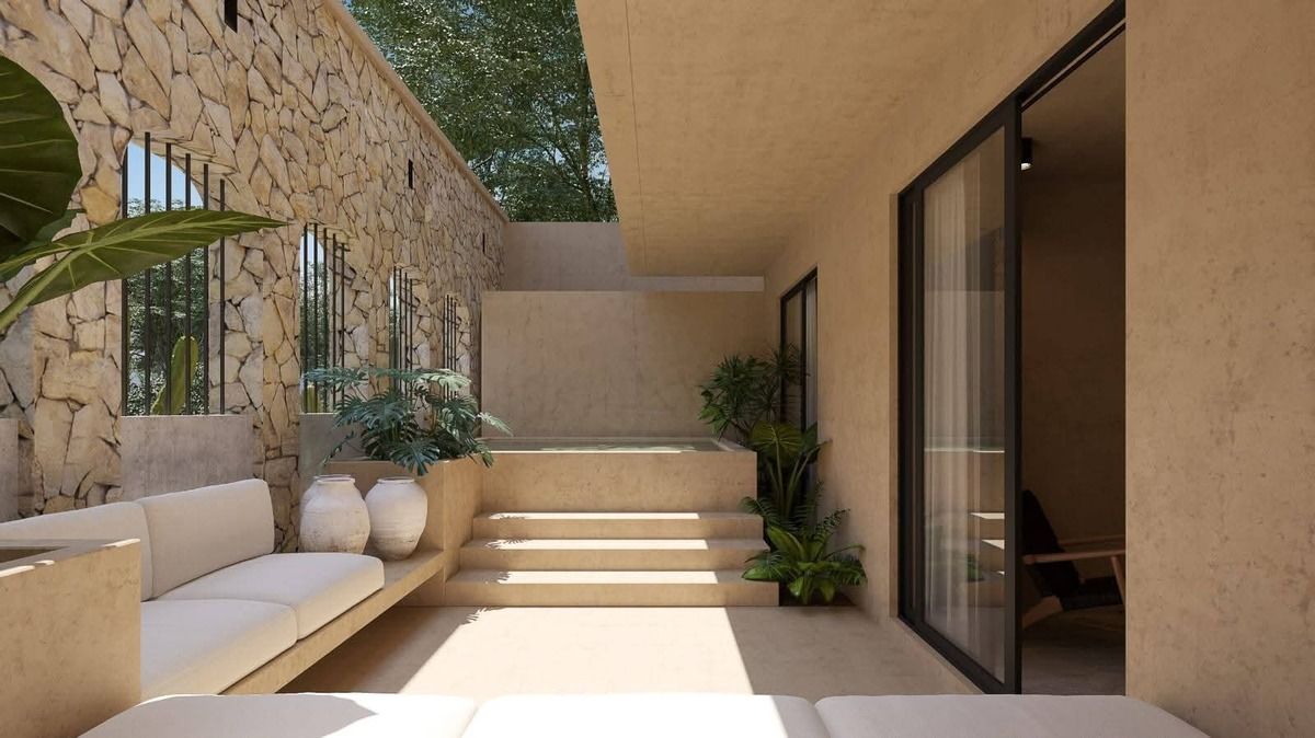 3 de 19: Outdoor living, stone archways, tranquil retreat.