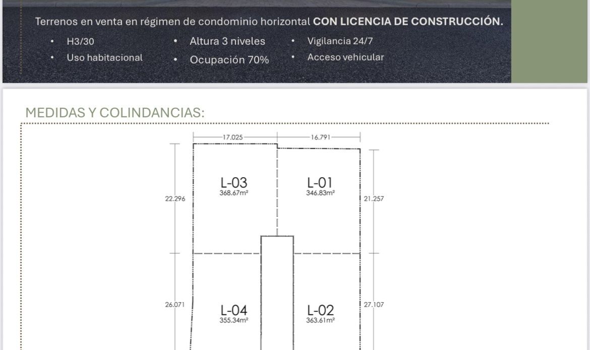 4 de 5: Condominio de 4 Lotes