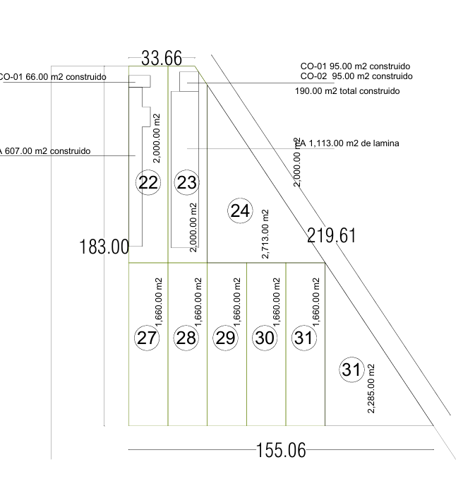 Lotes industrial/comercial en uman av. Internacional en venta