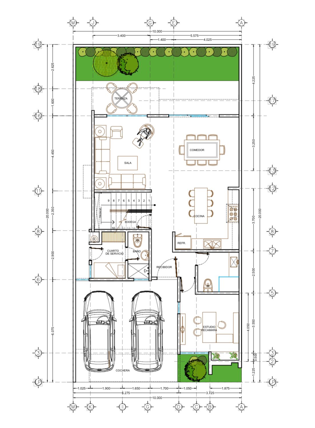 2 of 3: Planta Arquitectónica PB