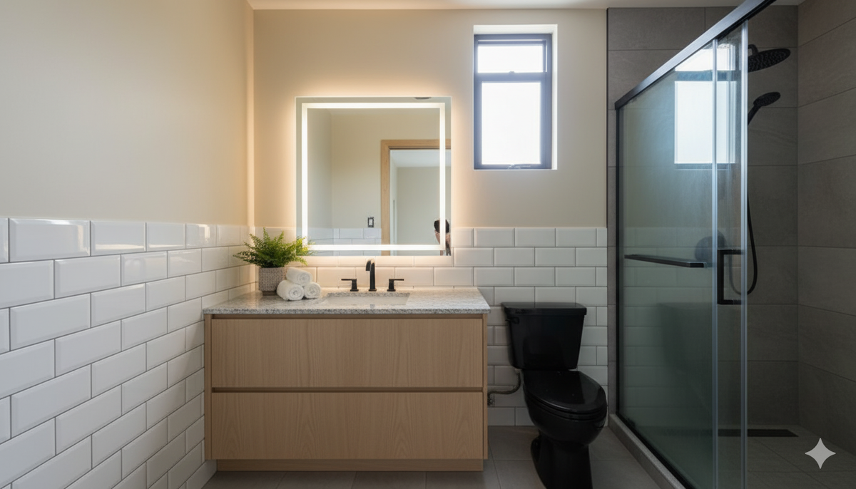 11 of 17: EJEMPLO DE REDISTRIBUCION, DECOR BAÑO