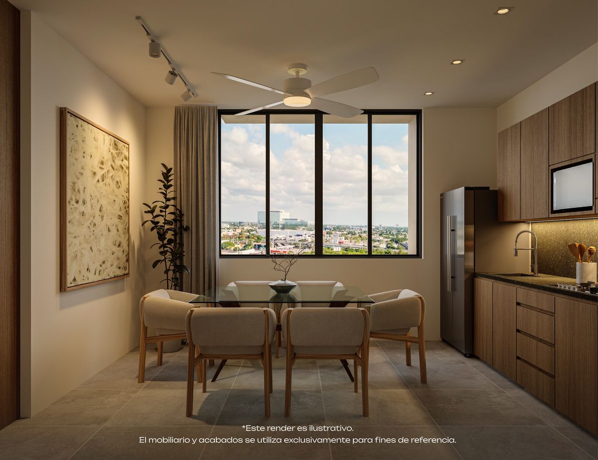 1 de 9: Comedor y Cocina