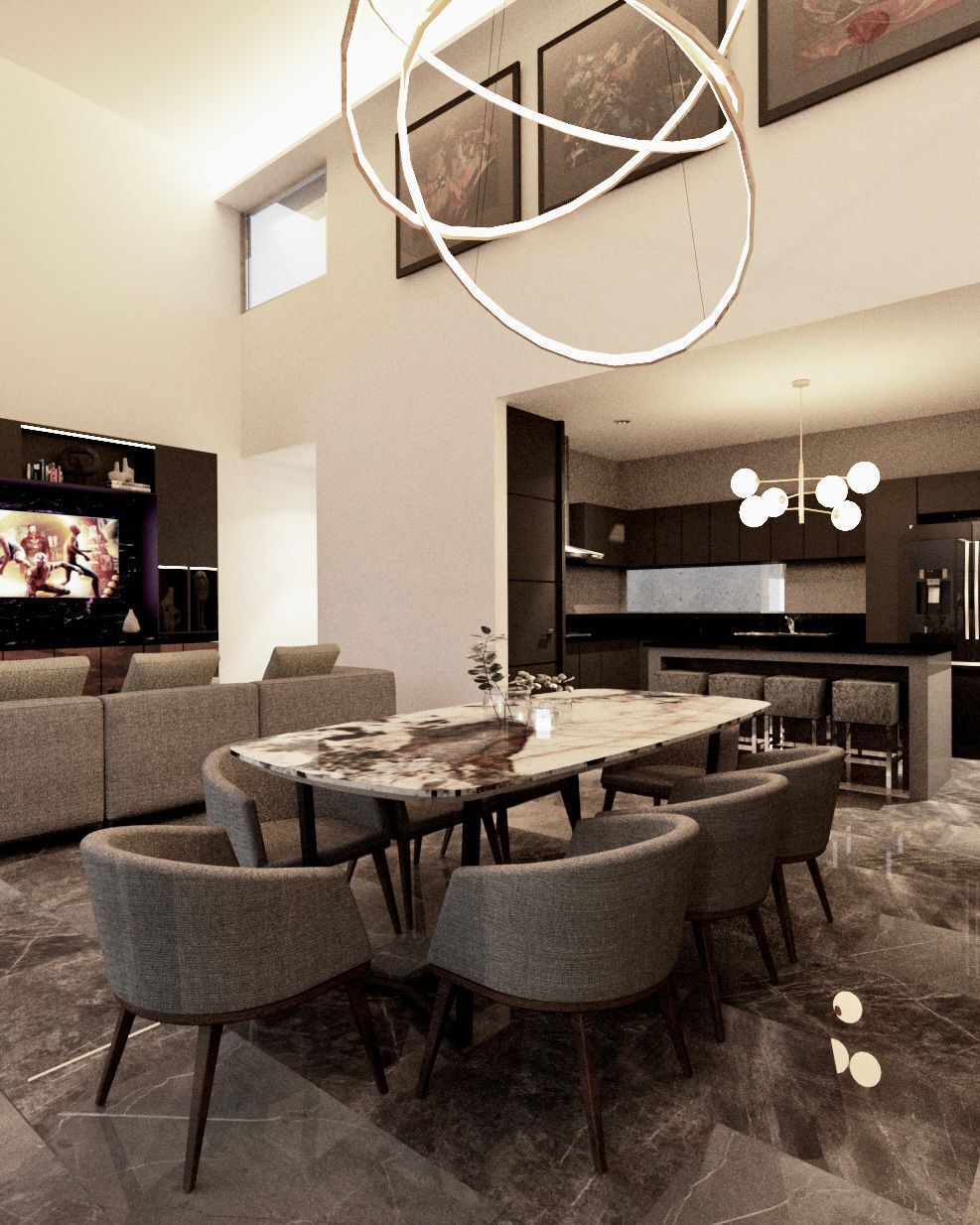 3 de 5: Comedor y Cocina