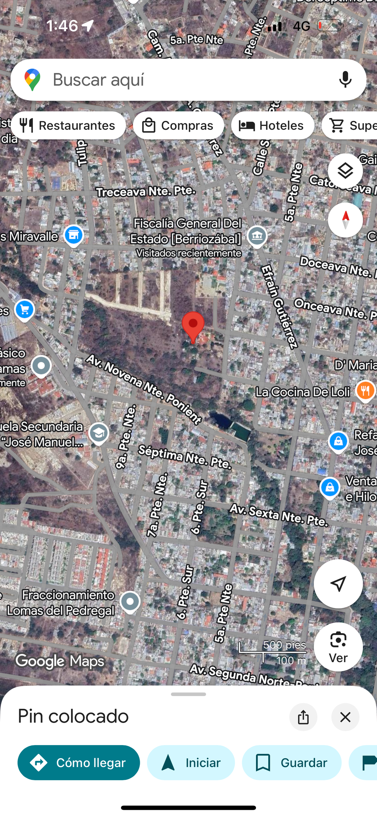 4 de 5: Ubicación en el mapa para que vean que está rodeado de una m