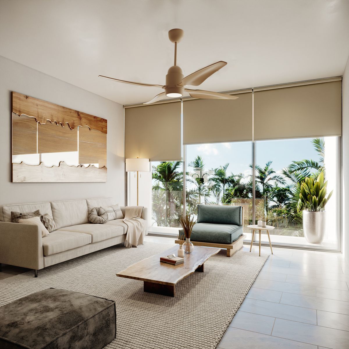 2 de 8: Sala y Terraza