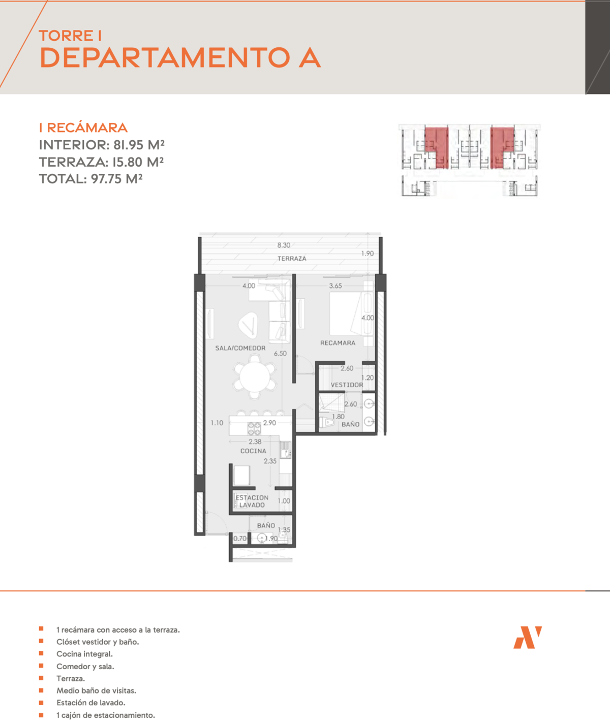 2 de 16: Departamento Tipo A