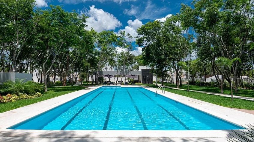 2 de 17: una piscina en residencial almazara playa del carmen