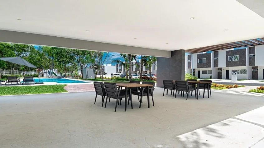 4 de 17: un salon lounge en residencial almazara playa del carmen