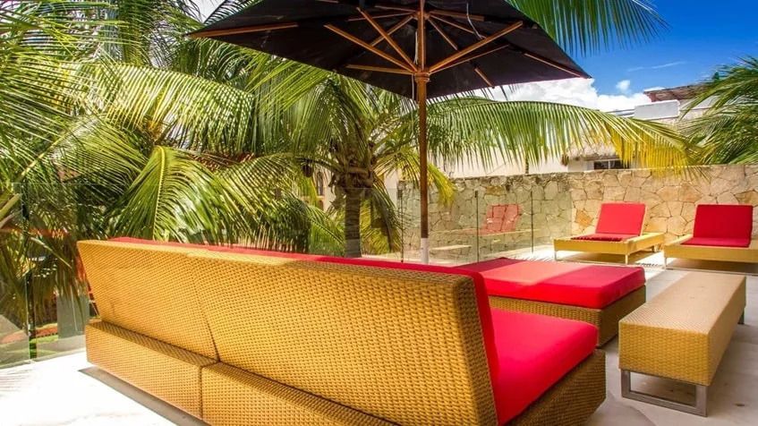 2 de 16: un area lounge en condo 528 playa del carmen