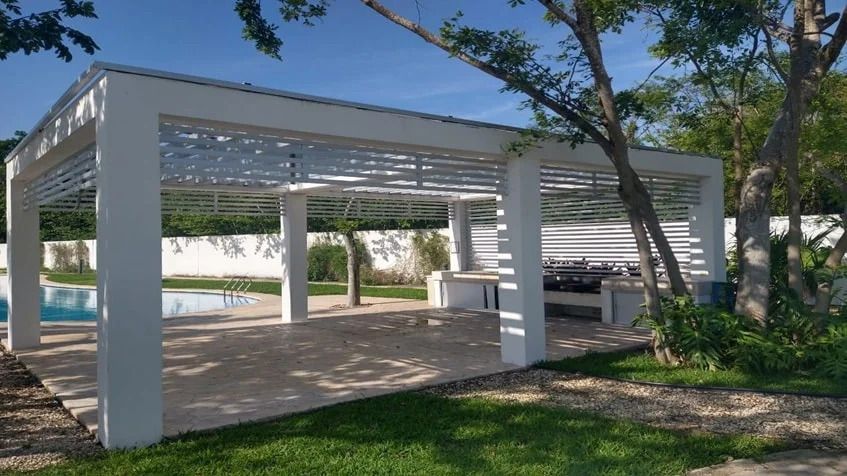 4 de 12: un area de asadores en lunamar playa del carmen