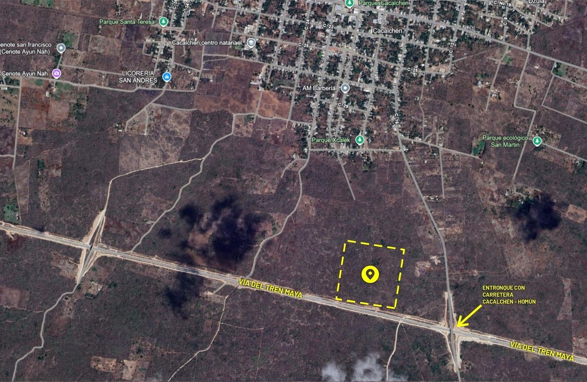 AL PASO Y VISTA DEL TREN MAYA Terreno en venta en Cacalchén, Yucatán - foto 4