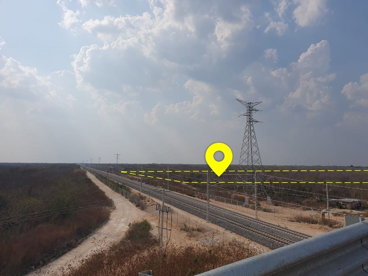 AL PASO Y VISTA DEL TREN MAYA Terreno en venta en Cacalchén, Yucatán - foto 3