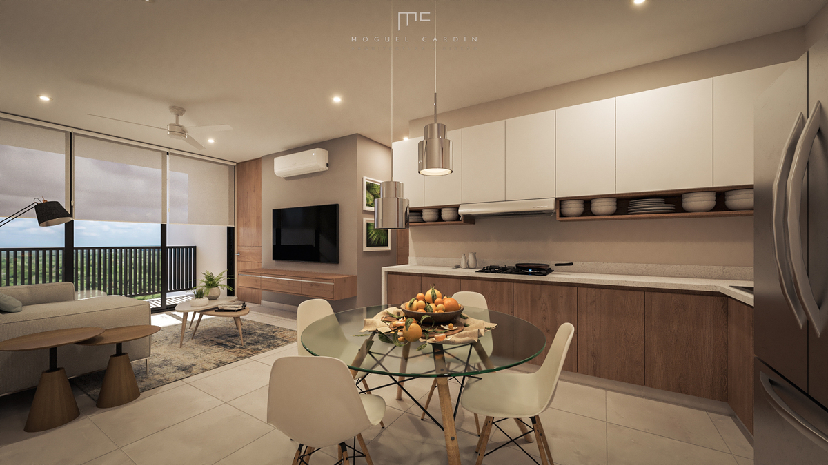 1 de 9: Sala, Comedor y Cocina