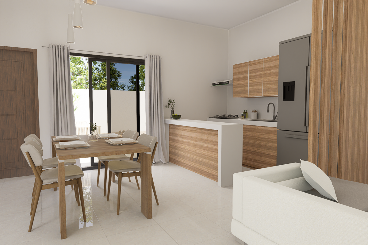 3 of 5: Cocina y Comedor