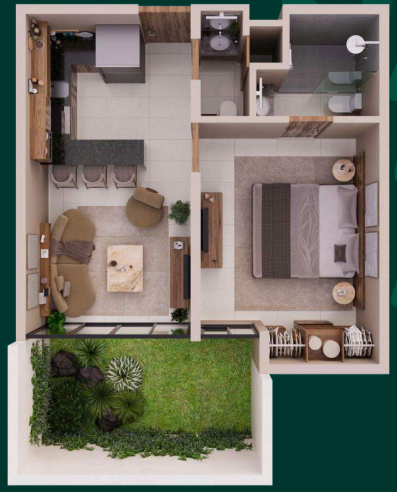 8 de 9: MODELO A 40m2
IMAGEN ILUSTRATIVA