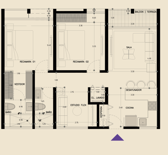 12 of 12: Mod. 2 recámaras
