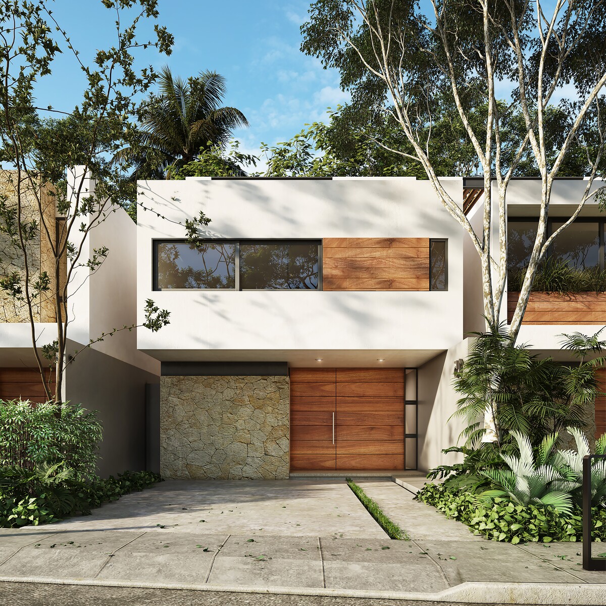 4 of 14: Fachada modelo Madera
