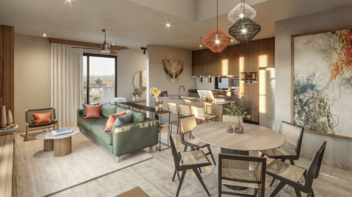 2 de 11: Departamento En Venta En Temozón Norte En Mérida Yucatán