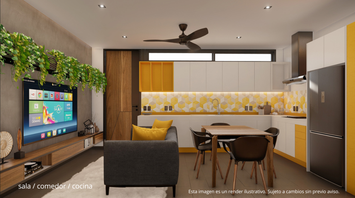 3 de 10: SALA COMEDOR COCINA