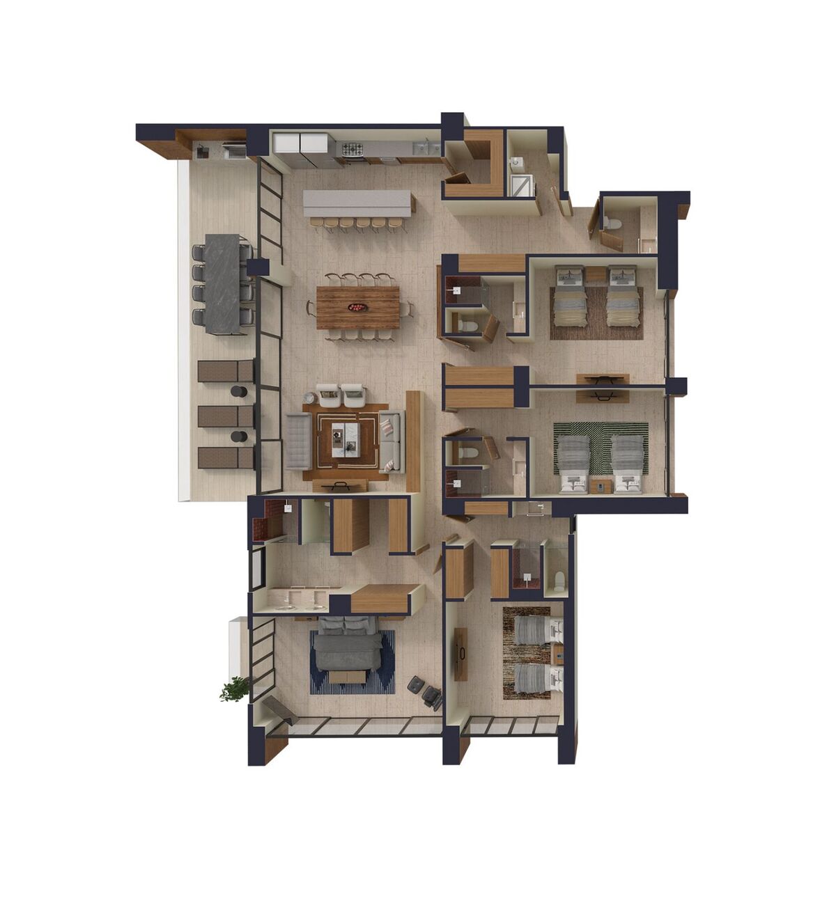 3 de 24: plano de departamento
