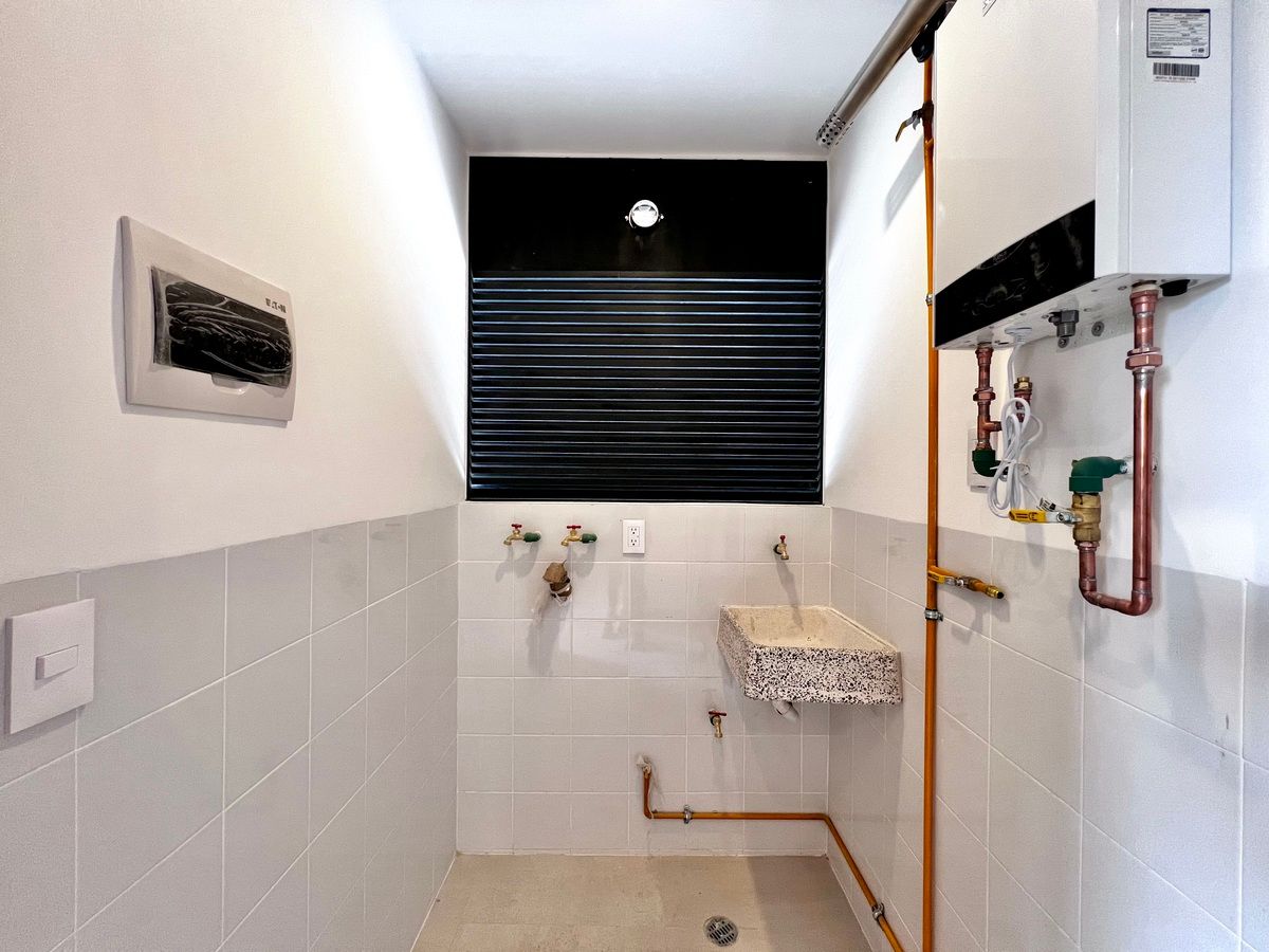 Área de lavado y gas natural