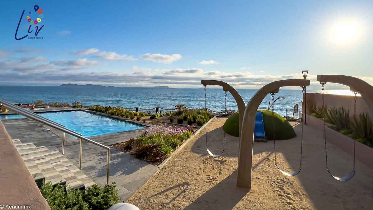 1 of 34: Pool and kids playgroud