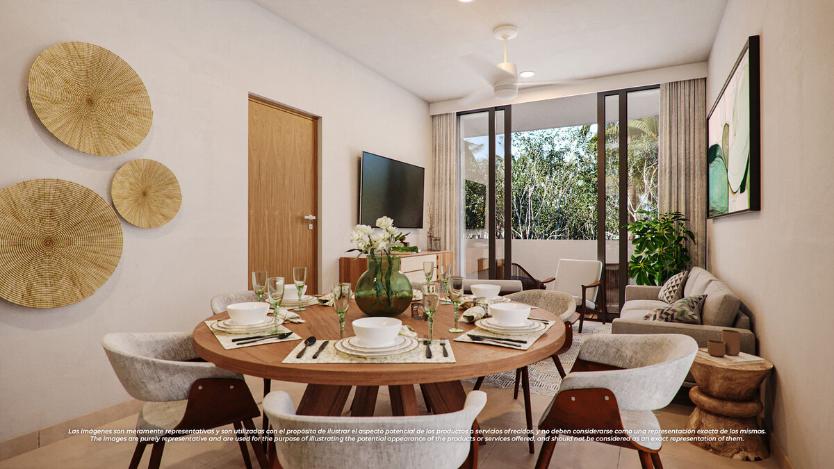 2 de 10: Sala, Comedor y Terraza