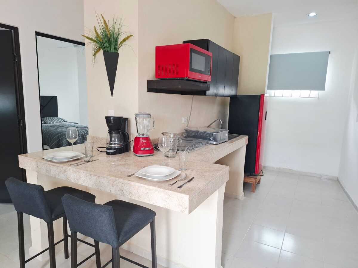 4 de 8: Barra y Cocina