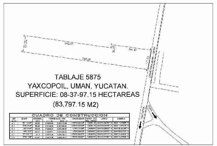 4 de 4: Terreno En Venta En Yaxcopoil Uman Yucatán