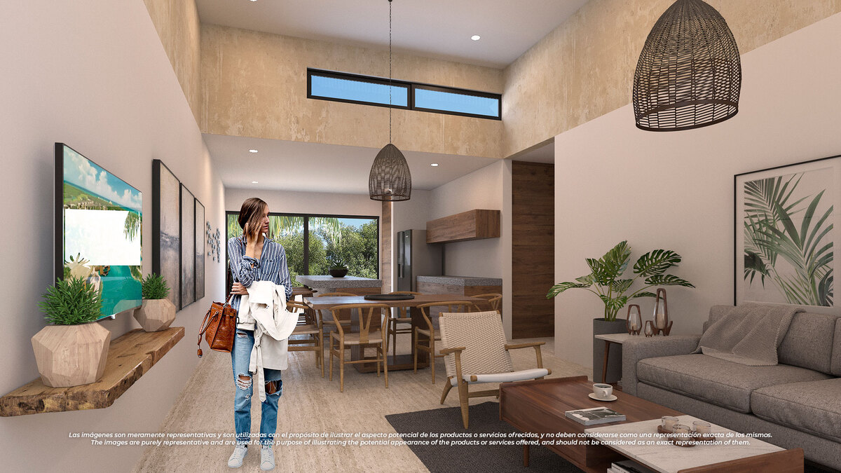 2 de 14: Sala, Comedor y Cocina