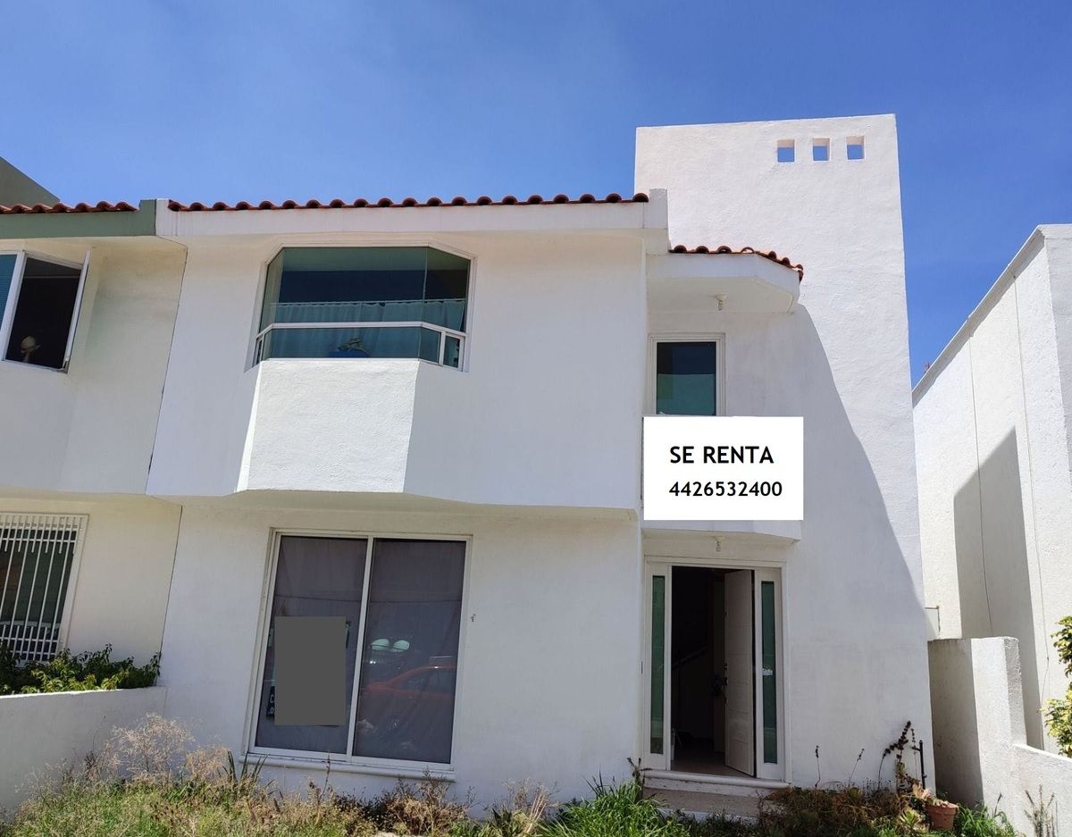 SE RENTA CASA EN RESIDENCIAL SAN MATEO CORREGIDORA QRO. 3 RECAMARAS