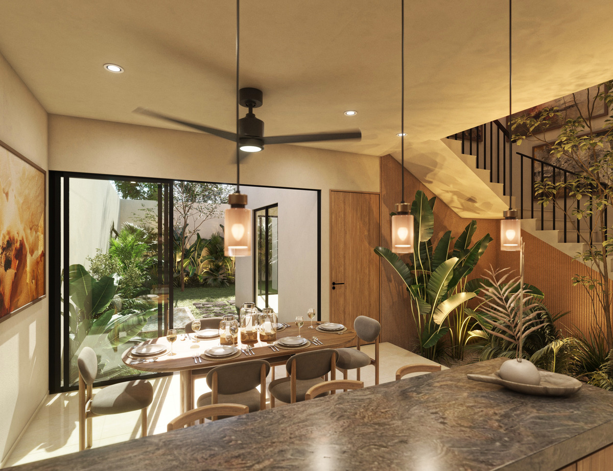 3 de 6: Comedor y vista a jardín Modelo B
