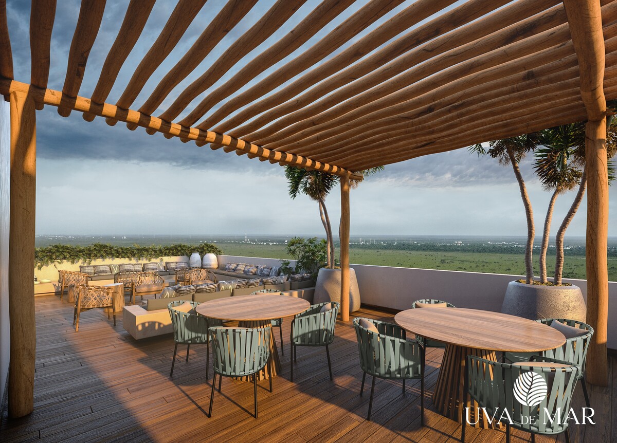 3 of 11: Lounge area, parrilla en rooftop
