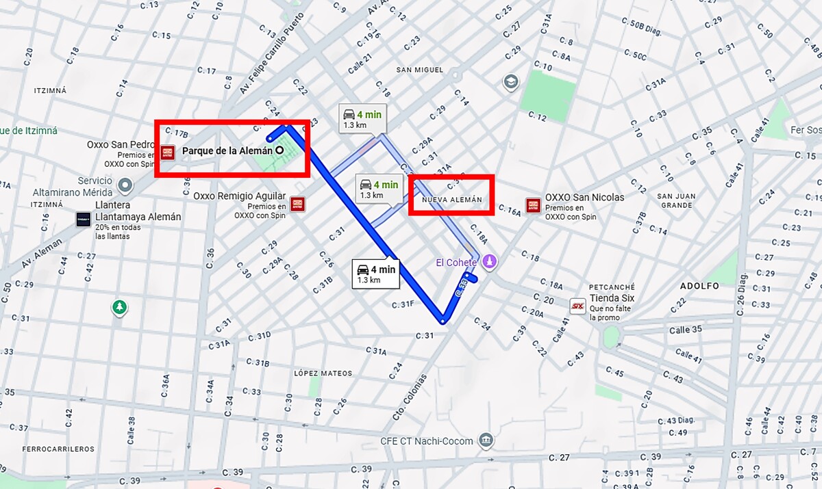 3 de 12: Distancia de la propiedad al parque de la Colonia Alemán