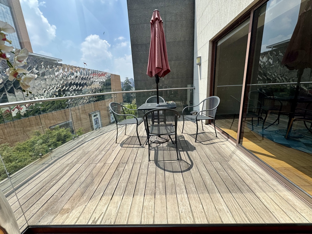 7 de 24: terraza a nivel comedor y sala