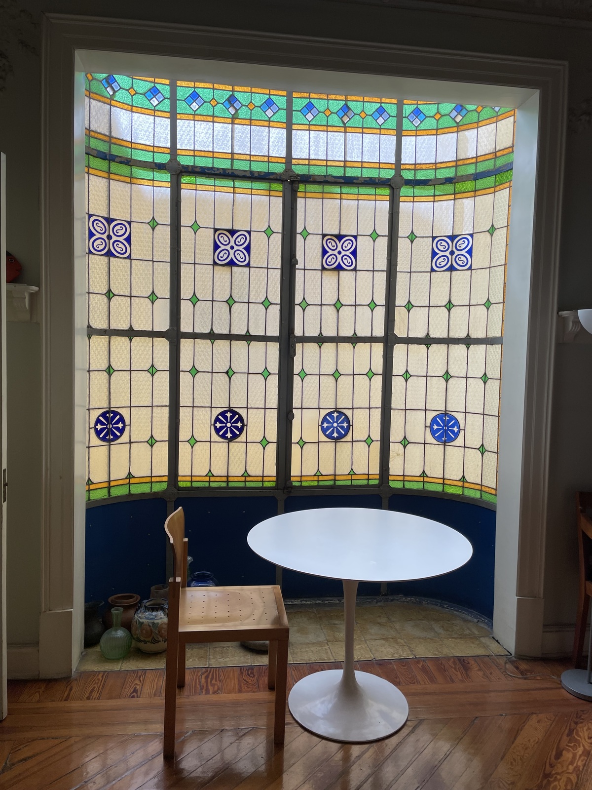 10 de 36: Hermoso vitral del comedor