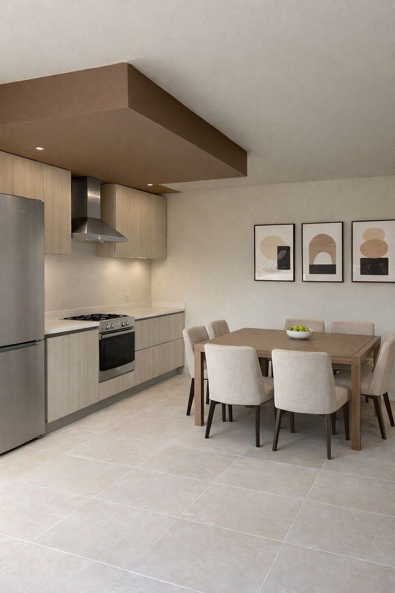 3 de 13: Cocina y comedor, espacio proyectado.