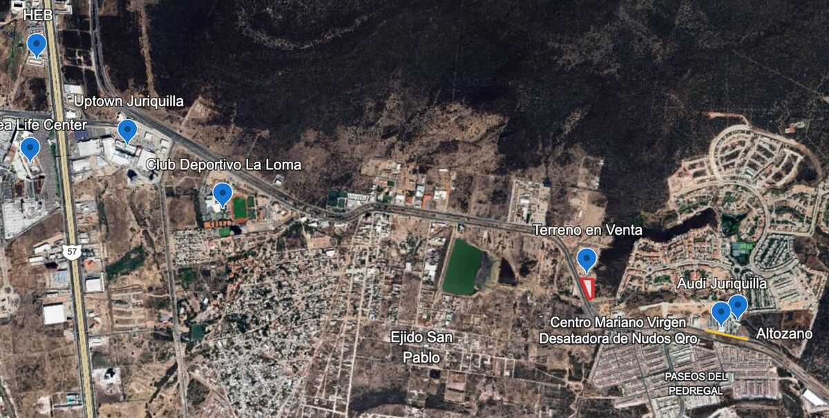 2 de 6: Ubicación del lote y puntos importantes en la zona