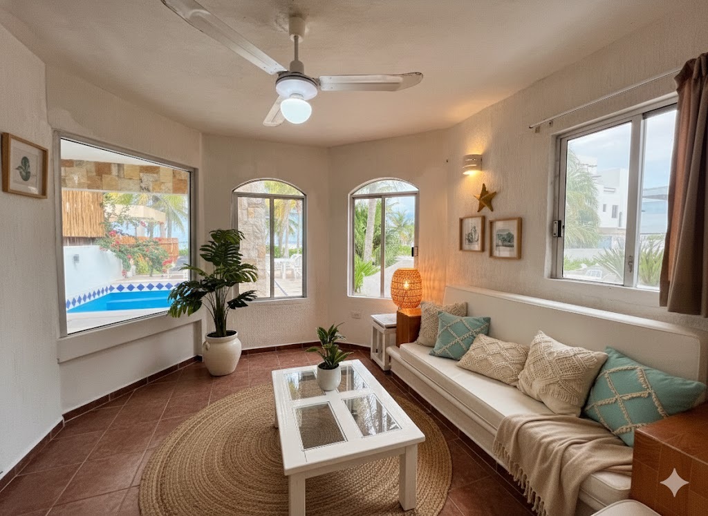 13 de 29: Sala con vista al mar