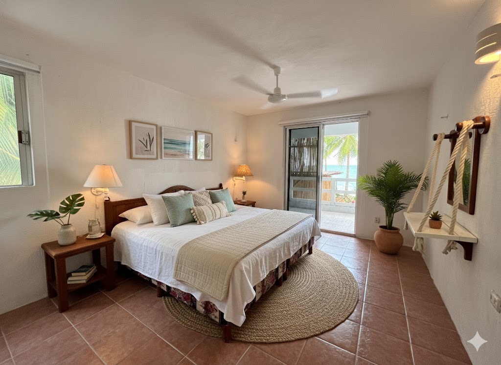 23 de 29: Habitación principal con vista al mar