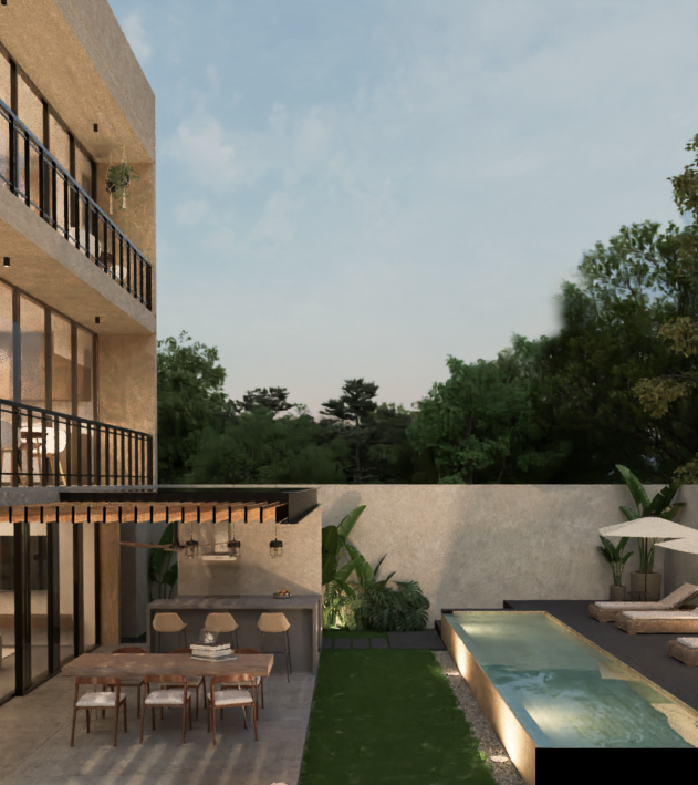 7 of 12: Terraza y Alberca