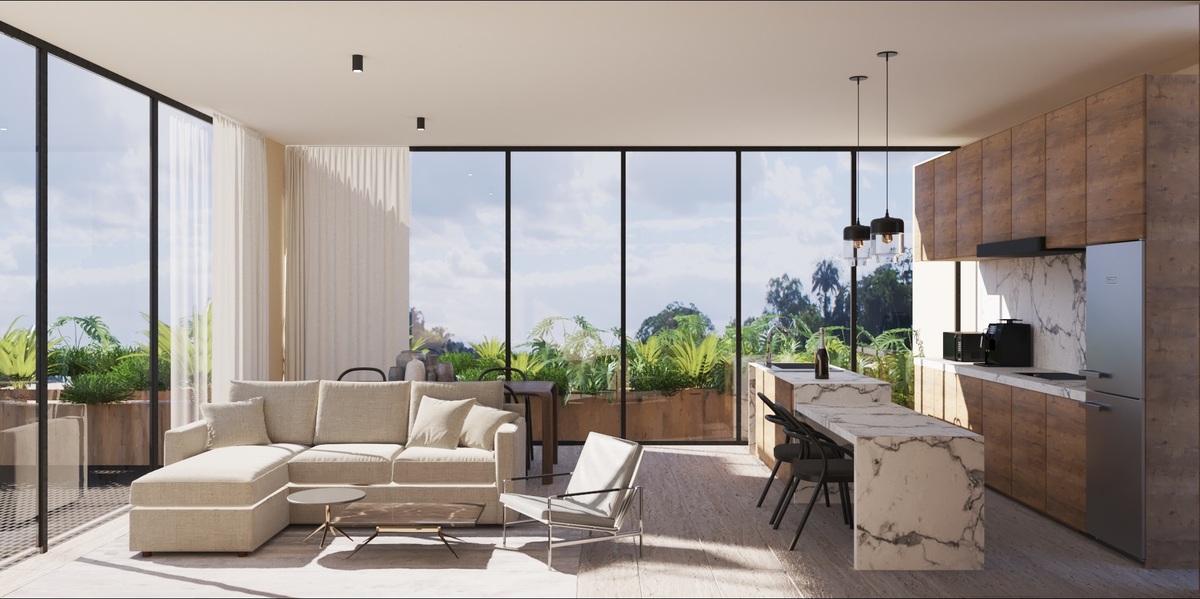 1 of 12: Sala, Comedor y Cocina