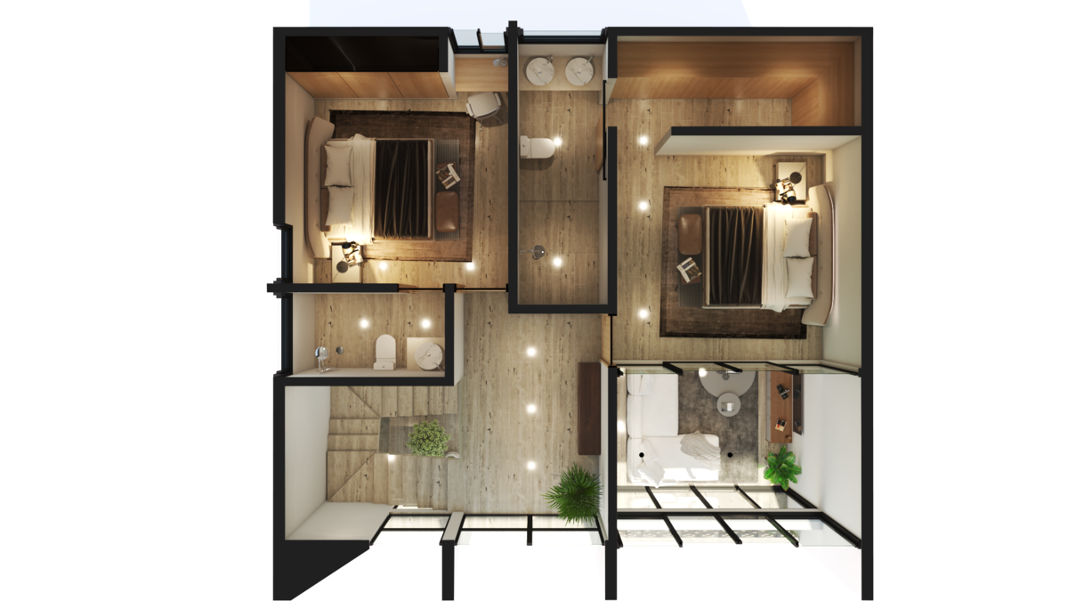 14 de 15: Penthhouse planta alta