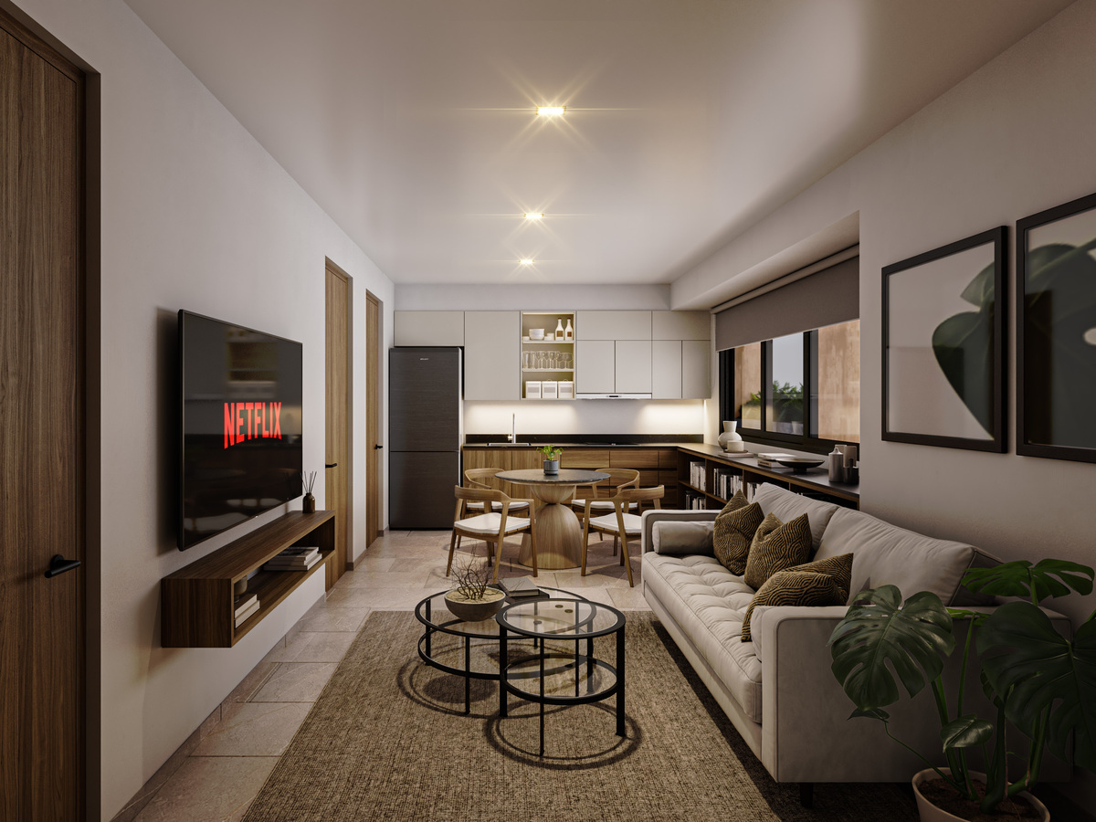 1 de 11: Sala, Comedor y Cocina