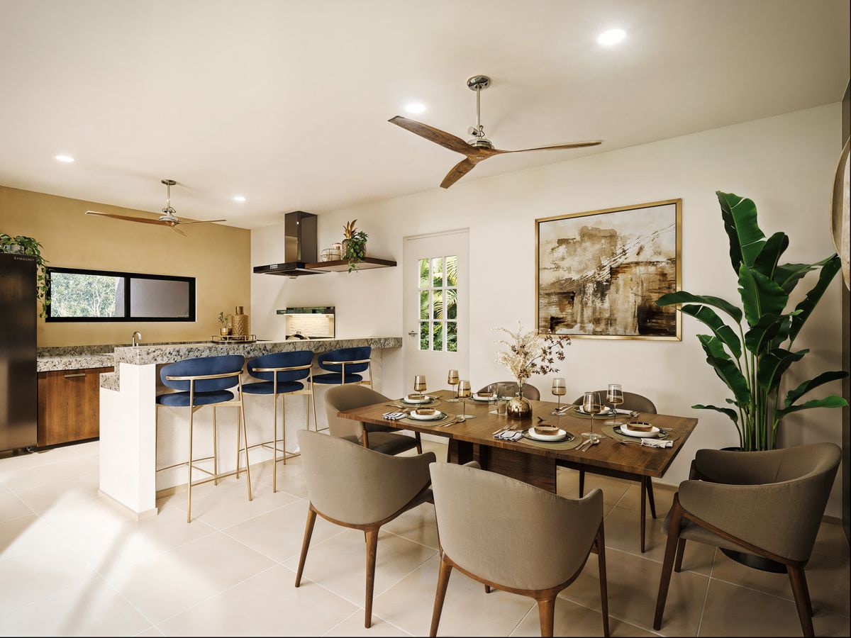 Casa en Venta de Una Planta en Cholul, Mérida
