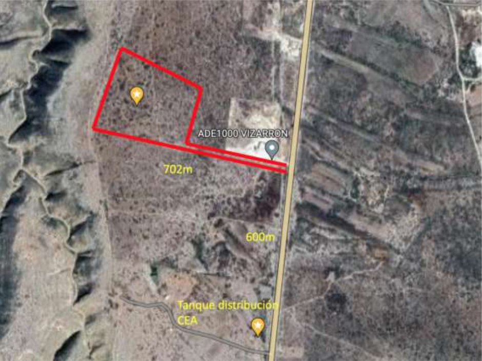 5 de 7: a 600mt del poso de agua