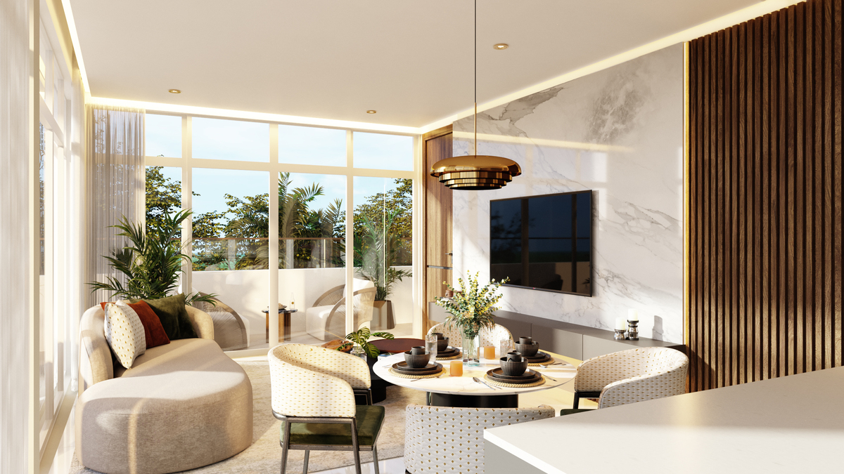 1 de 15: Sala, Comedor y Terraza